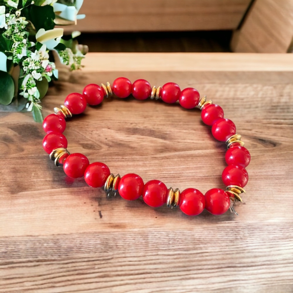 Red Boho braclet